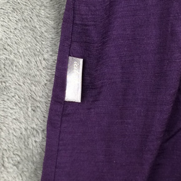 Icebreaker T Shirt Womens Medium Merino Wool Short Sleeve Purple Hiking Outdoors - Picture 4 of 12